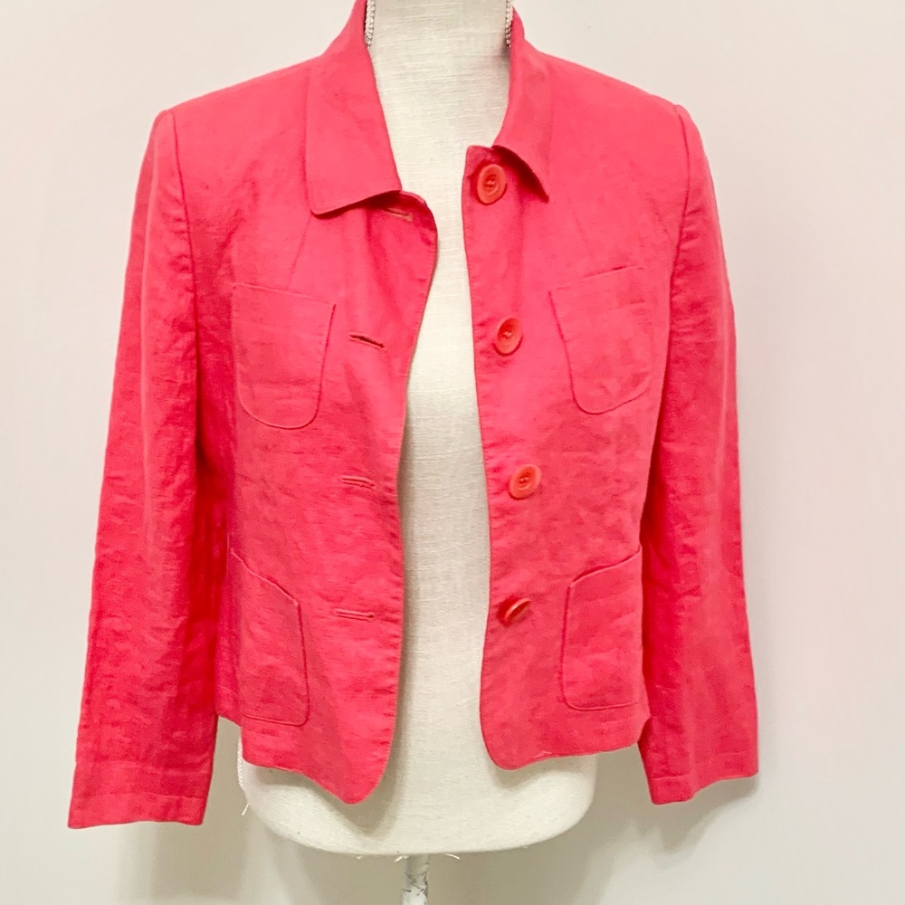 Talbots Irish Linen Blazer 6P